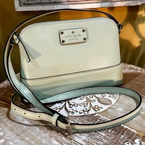 EUC Kate Spade Bay Street “Hanna” Crossbody in Mint Mojito. Near New Condition